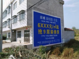 社旗墙体广告质量分析