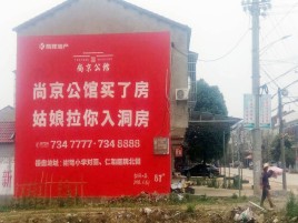 社旗墙体广告在乡镇、农村市场的媒体优势