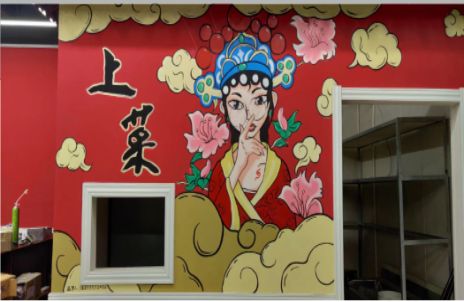 社旗墙体彩绘的发展和应用