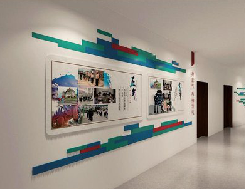 社旗企业文化墙用什么材料好？