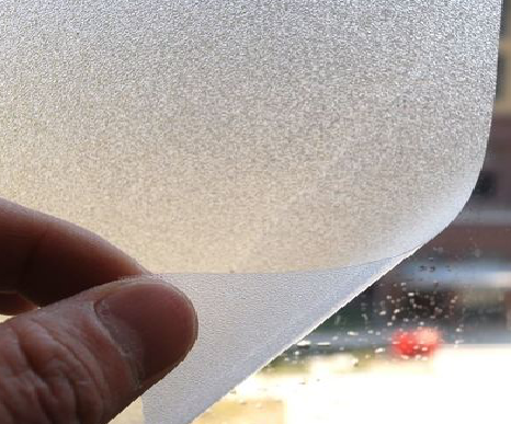 社旗玻璃门外面粘广告用什么材料好？